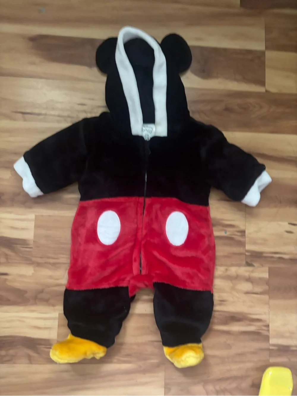 Disney Plush Black, Red, White & Yellow Mouse Costume